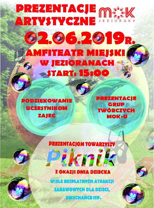 PREZENTACJE ARTYSTYCZNE GRUP TWÓRCZYCH MOK 02.06.2019