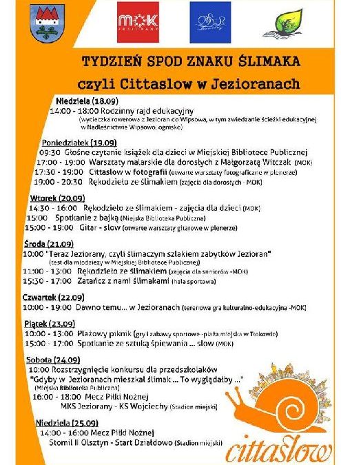 TYDZIEŃ CITTASLOW Z MOKIEM