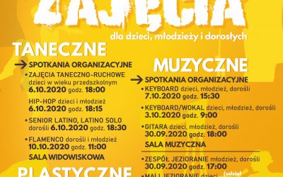 Grafik zajęć dla dzieci, młodzieży i dorosłych – 2020/2021