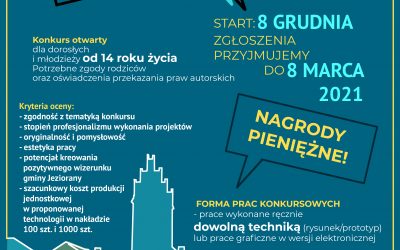 Konkurs „PAMIĄTKA PROMUJĄCA GMINĘ JEZIORANY” – 8.XII.2020 – 8.III.2021