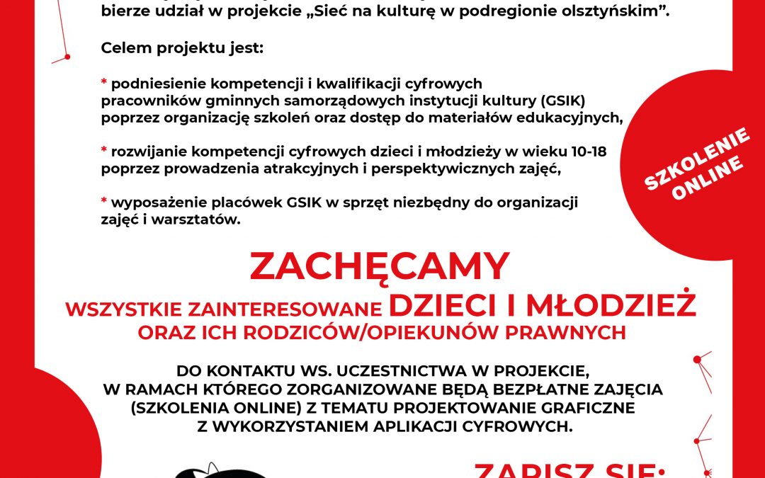 Kurs on-line z grafiki komputerowej – „Sieć na kulturę”