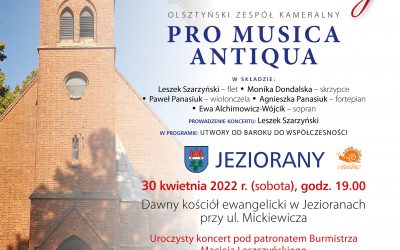 Koncert kameralny Pro Musica Antiqua 30.04.2022