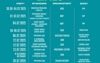KALENDARZ WYDARZEŃ NA LIPIEC 2025